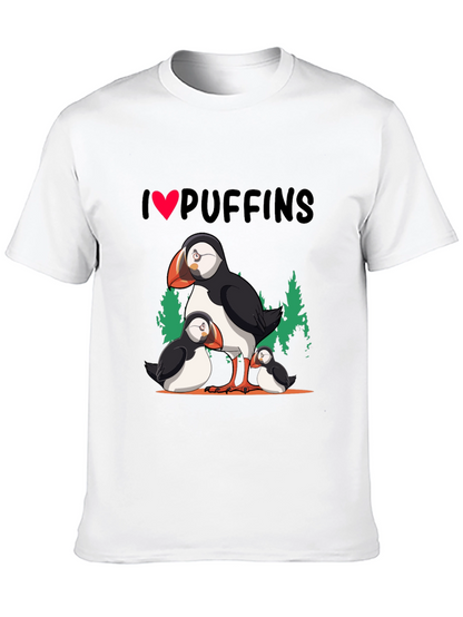 I Love Puffins Graphic T-Shirt