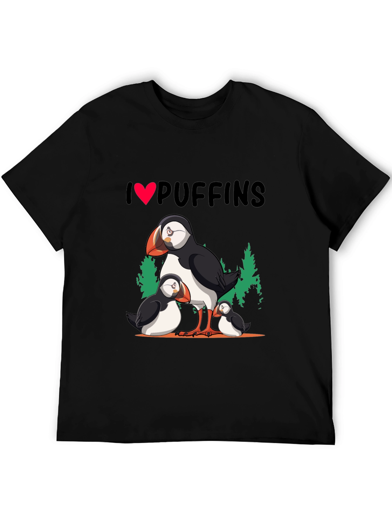 I Love Puffins Graphic T-Shirt