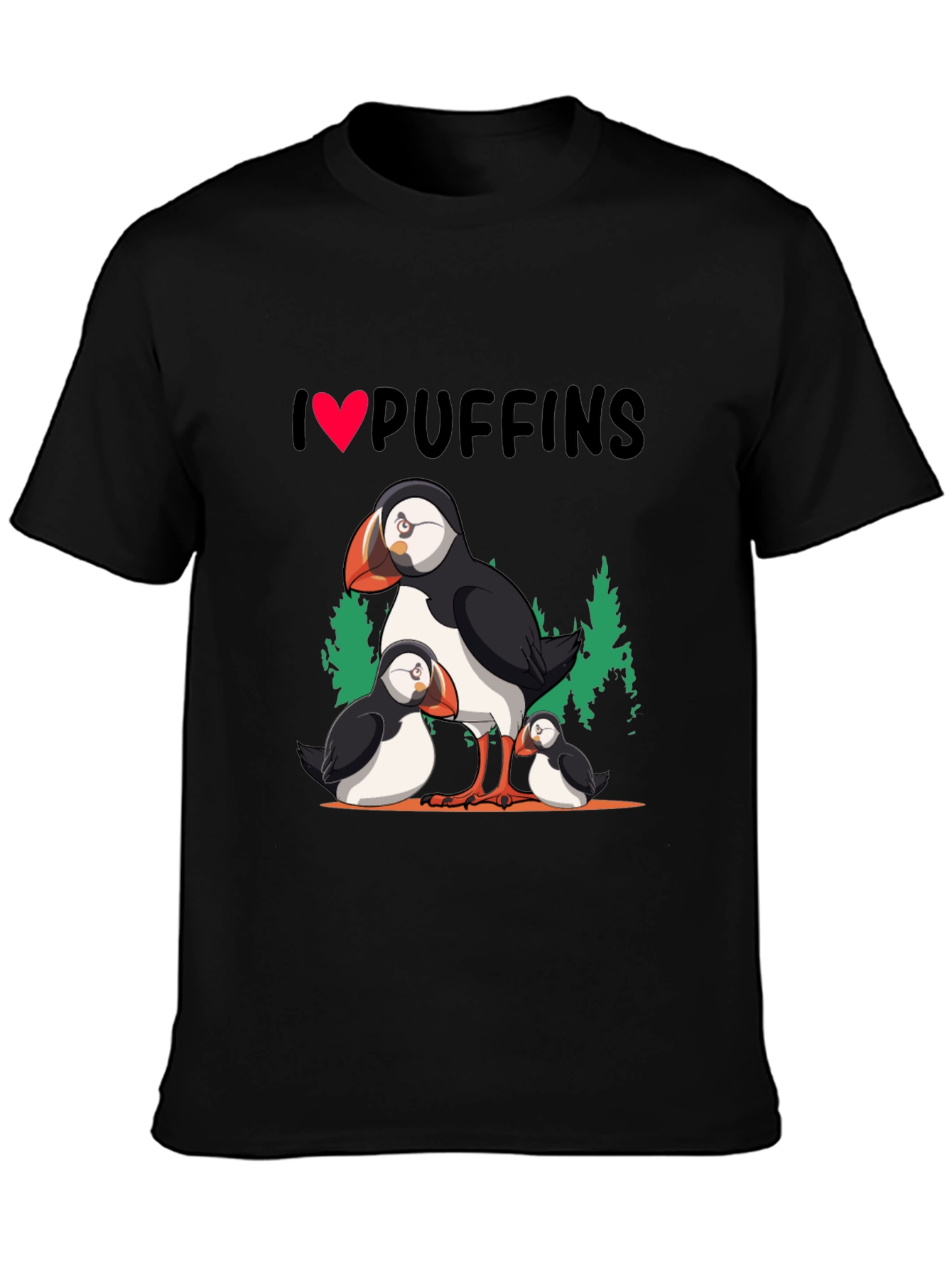 I Love Puffins Graphic T-Shirt