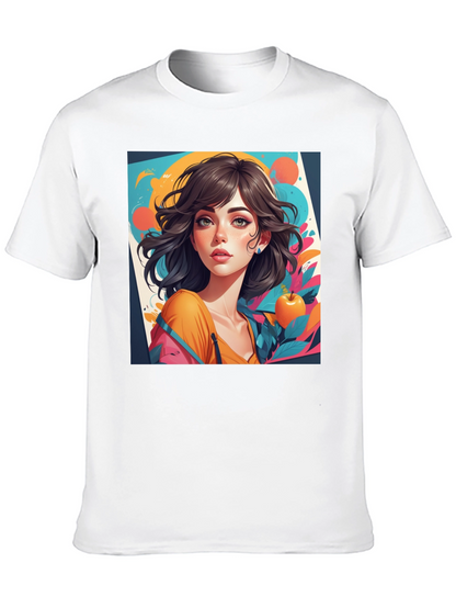 Artistic Girl Graphic Tee - Modern Streetwear