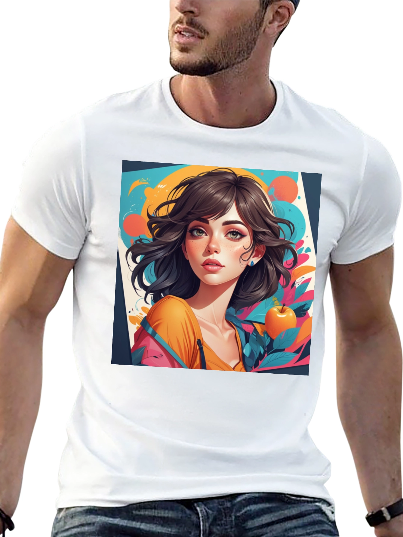 Artistic Girl Graphic Tee - Modern Streetwear
