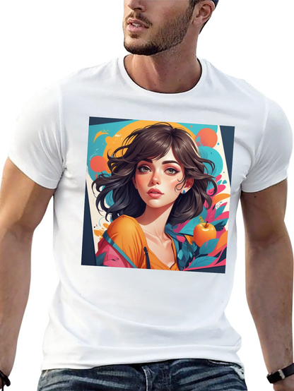 Artistic Girl Graphic Tee - Modern Streetwear