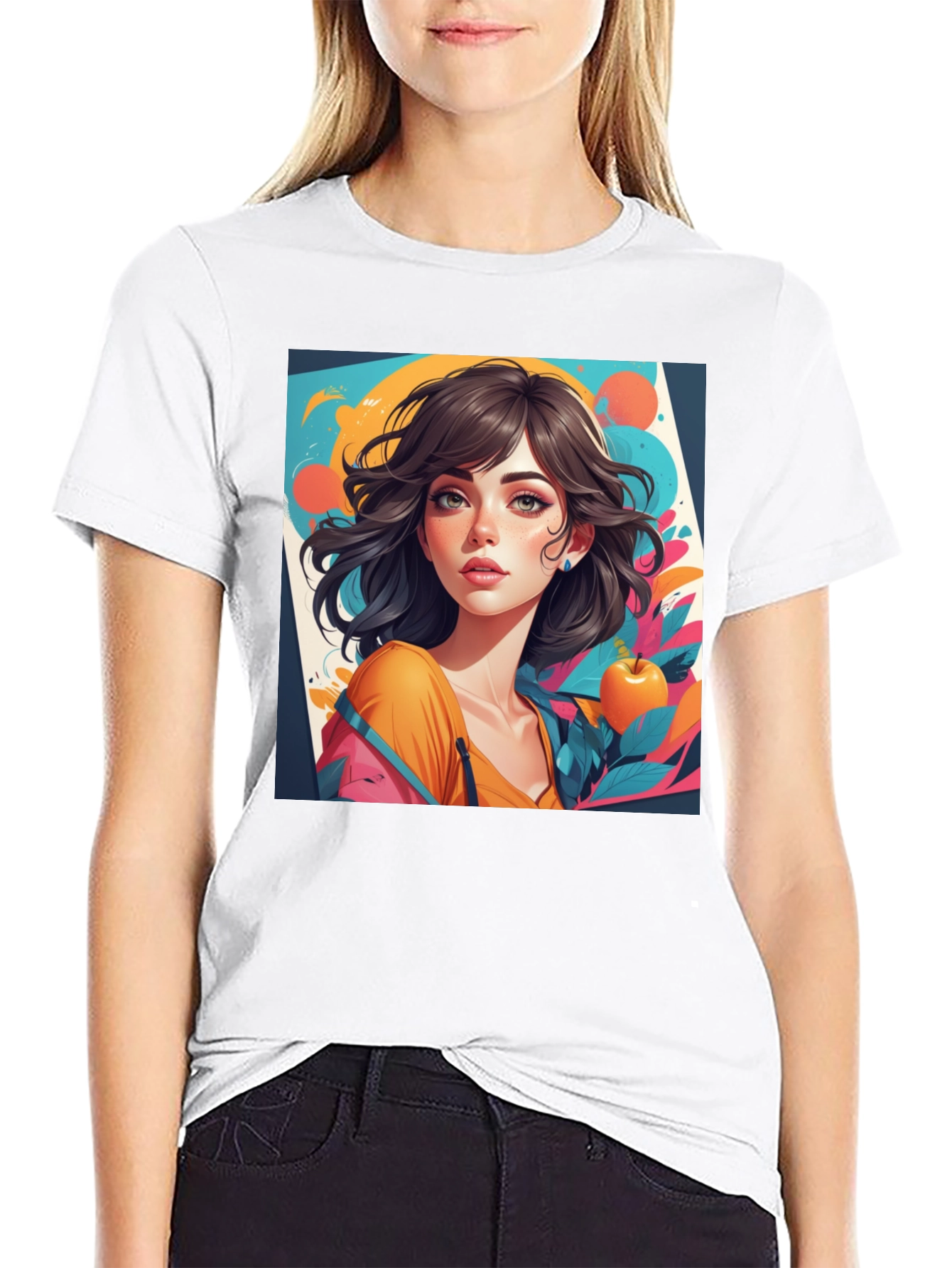 Artistic Girl Graphic Tee - Modern Streetwear