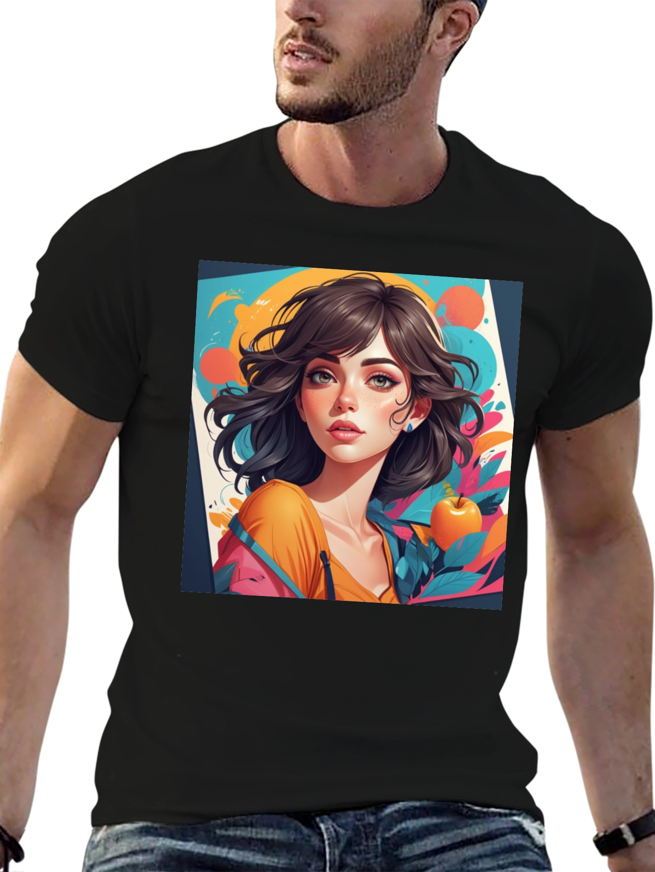 Artistic Girl Graphic Tee - Modern Streetwear