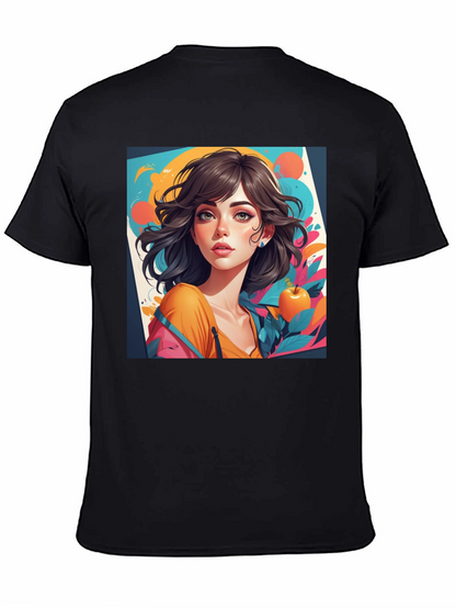 Artistic Girl Graphic Tee - Modern Streetwear