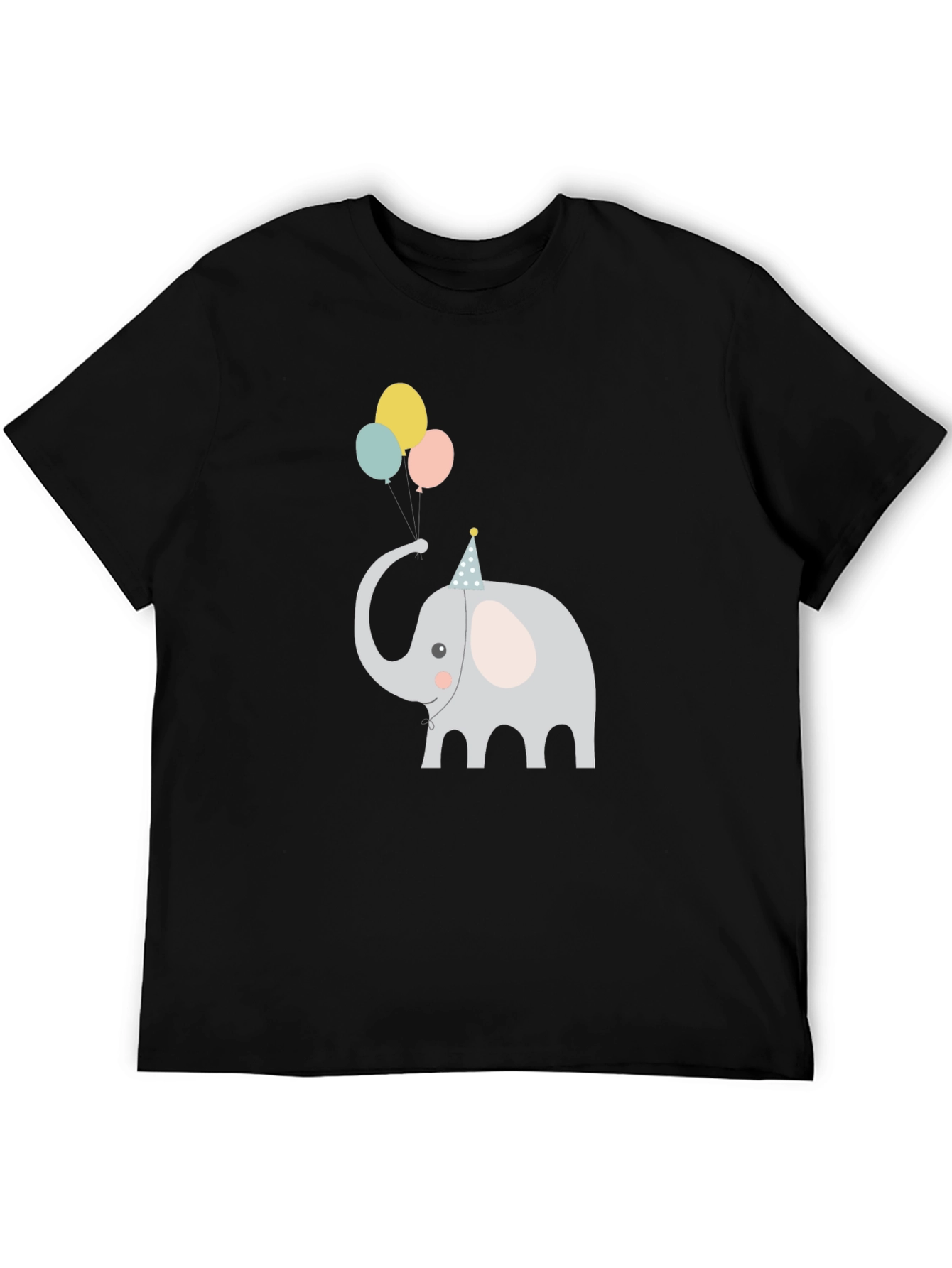 Elephant with Balloons Graphic Tee
