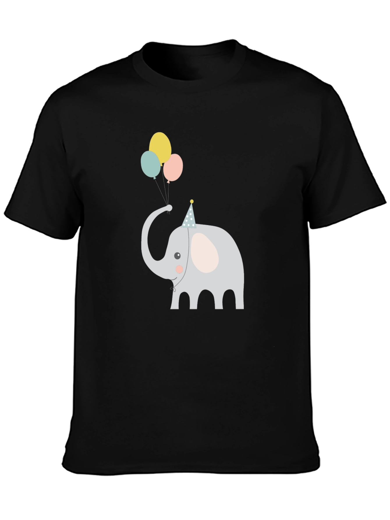 Elephant with Balloons Graphic Tee