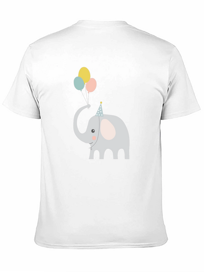 Elephant with Balloons Graphic Tee