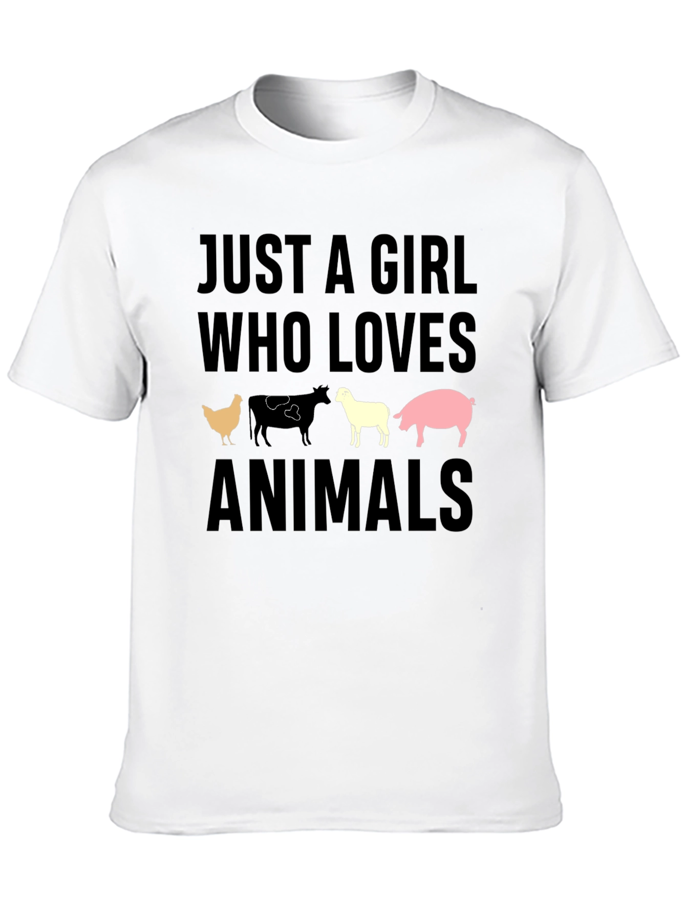 Just A Girl Who Loves Animals T-Shirt