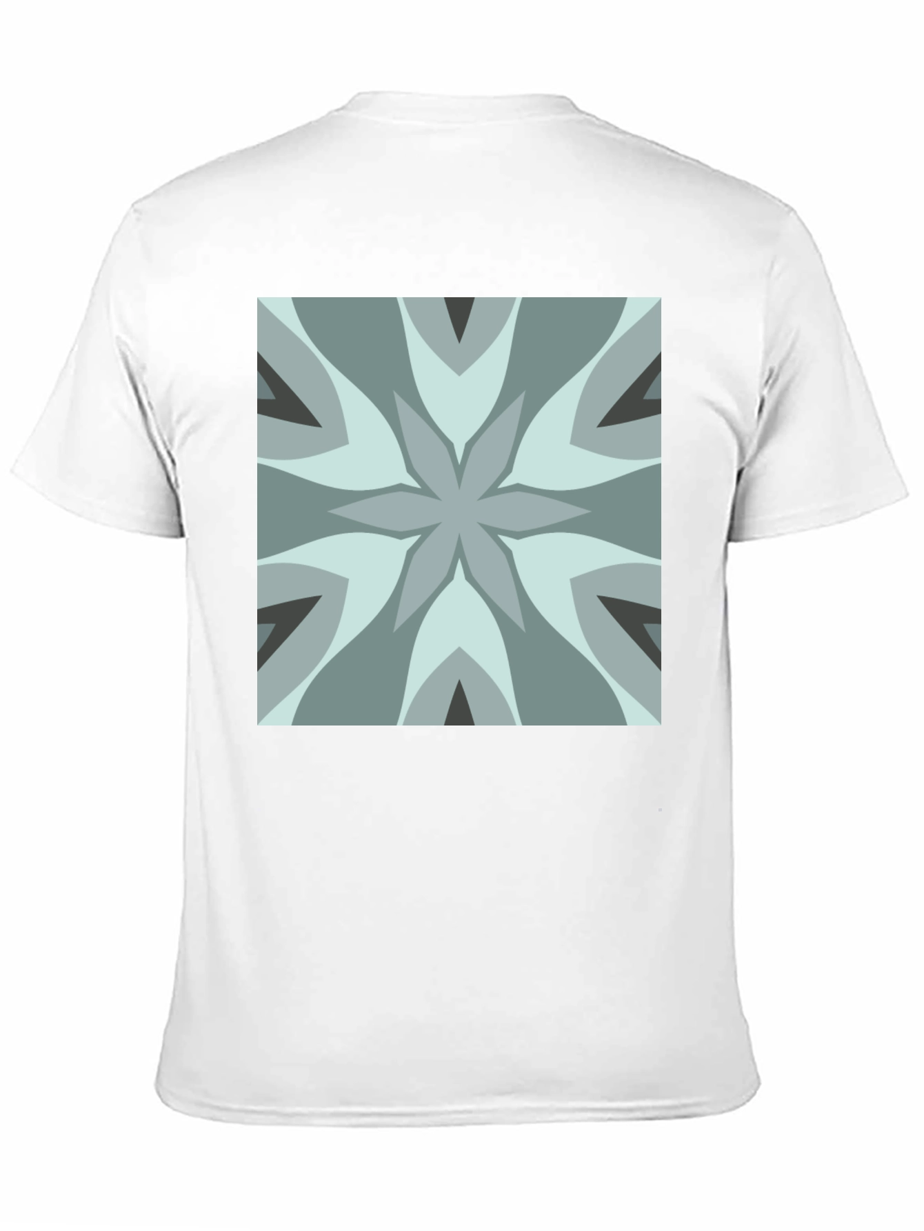 Geometric Flower Tee - Modern Graphic Print