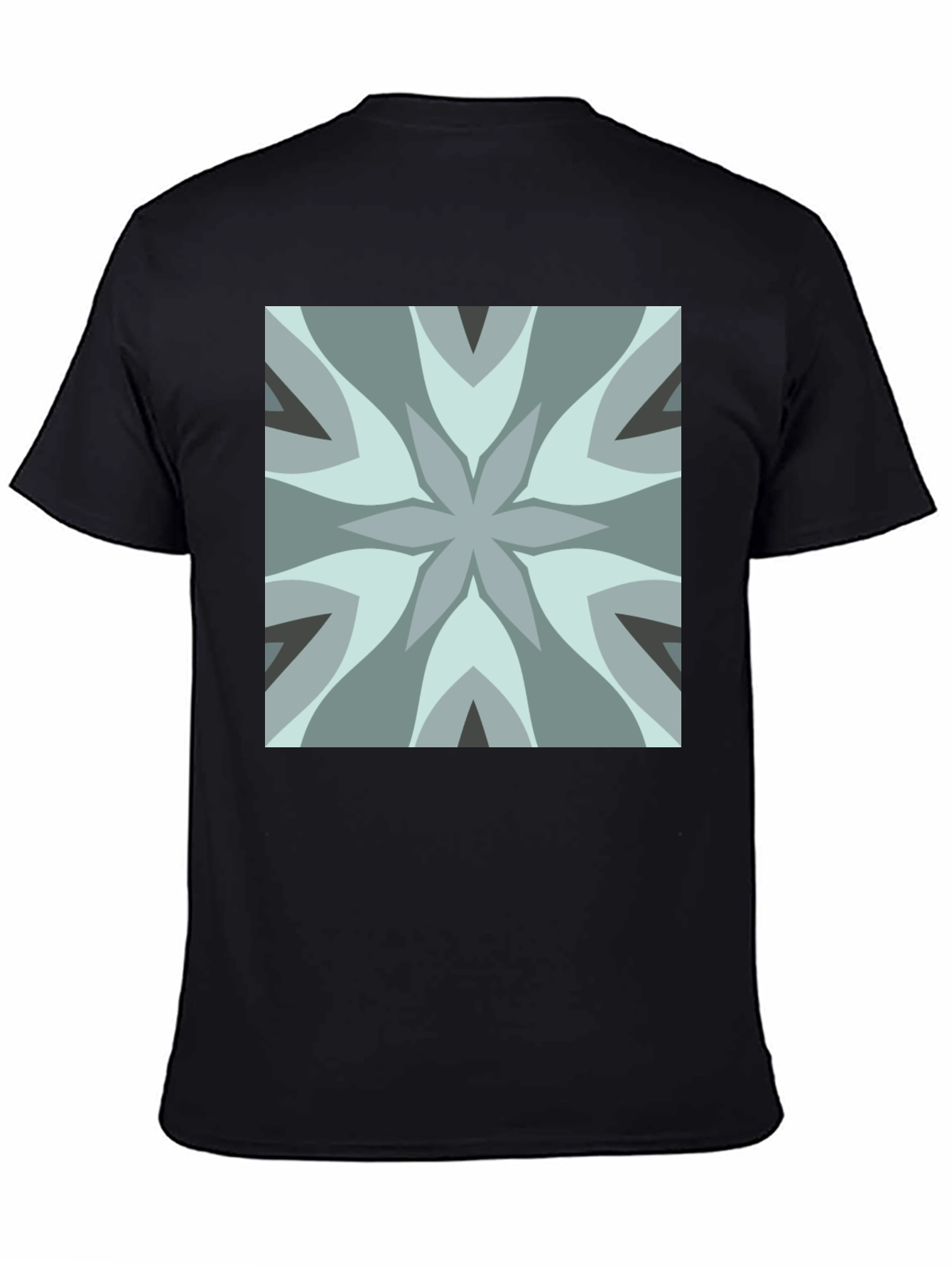 Geometric Flower Tee - Modern Graphic Print