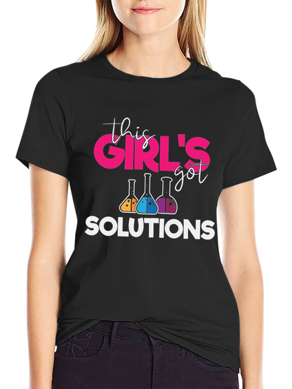This Girls Got Solutions Science T-Shirt