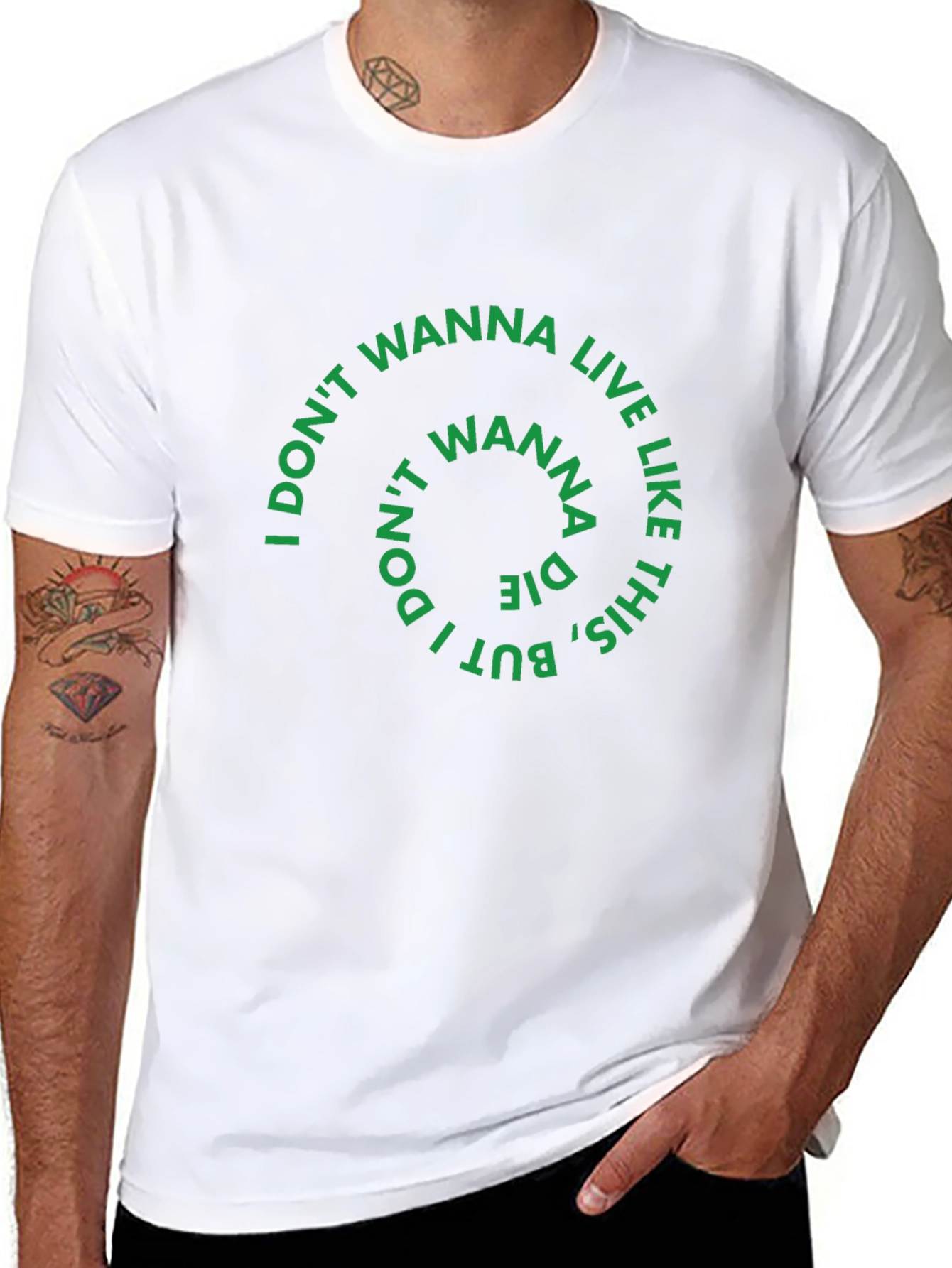 I Dont Wanna Live Like This Graphic Tee