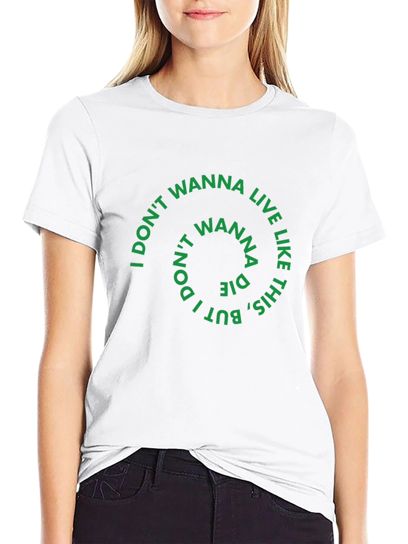 I Dont Wanna Live Like This Graphic Tee