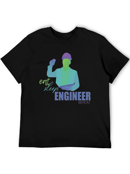 Eat Sleep Engineer T-Shirt | Mens Graphic Tee