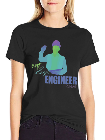 Eat Sleep Engineer T-Shirt | Mens Graphic Tee