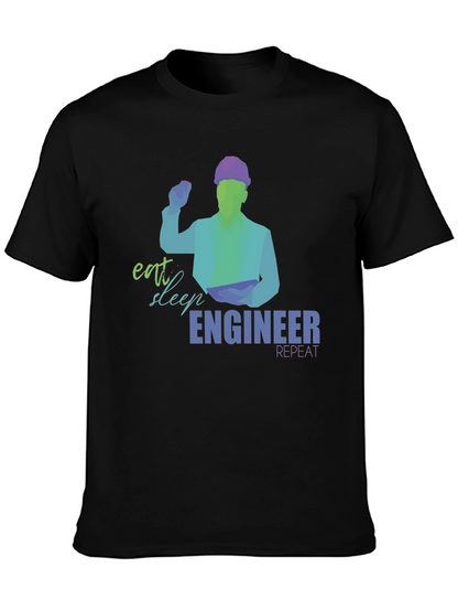 Eat Sleep Engineer T-Shirt | Mens Graphic Tee