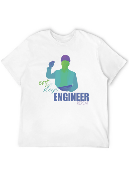 Eat Sleep Engineer T-Shirt | Mens Graphic Tee
