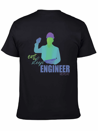 Eat Sleep Engineer T-Shirt | Mens Graphic Tee