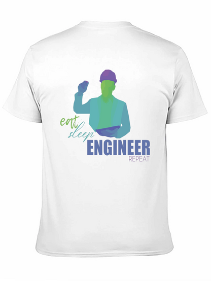 Eat Sleep Engineer T-Shirt | Mens Graphic Tee