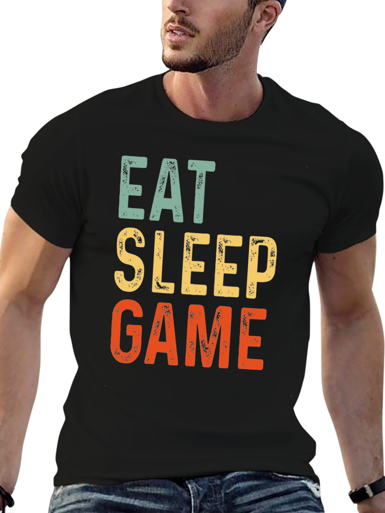 Eat Sleep Game T-Shirt - Gamer Gift