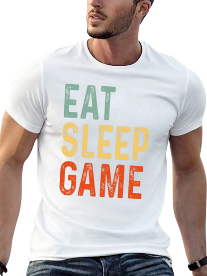 Eat Sleep Game T-Shirt - Gamer Gift