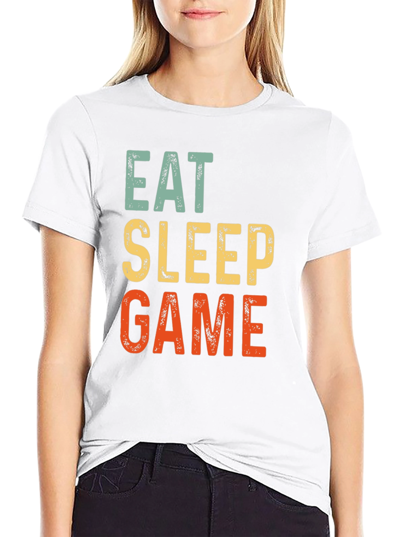 Eat Sleep Game T-Shirt - Gamer Gift