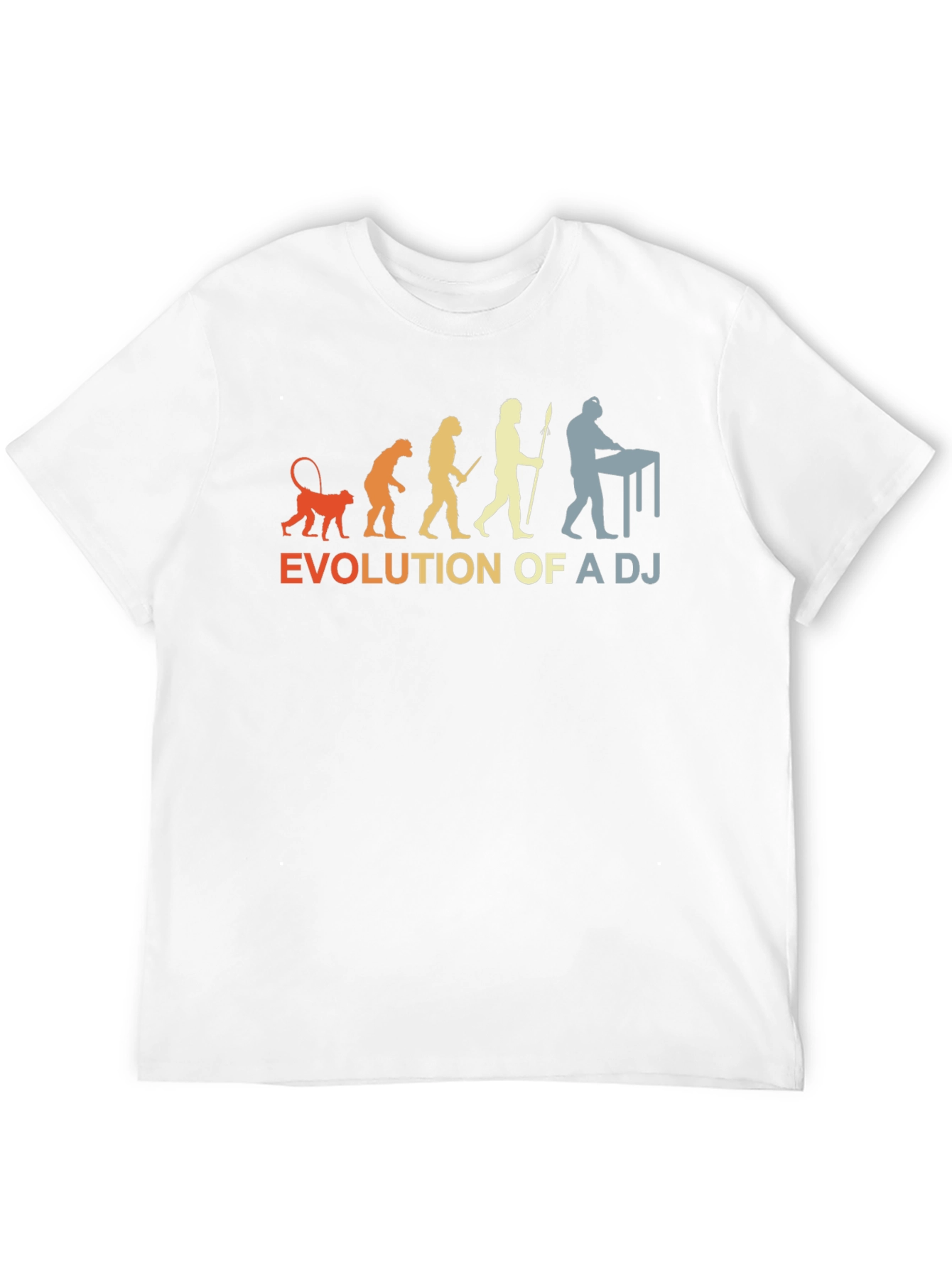 Evolution of a DJ Graphic Tee - Black T-Shirt