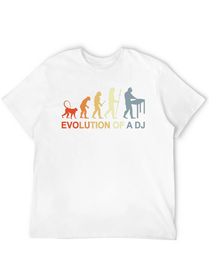 Evolution of a DJ Graphic Tee - Black T-Shirt