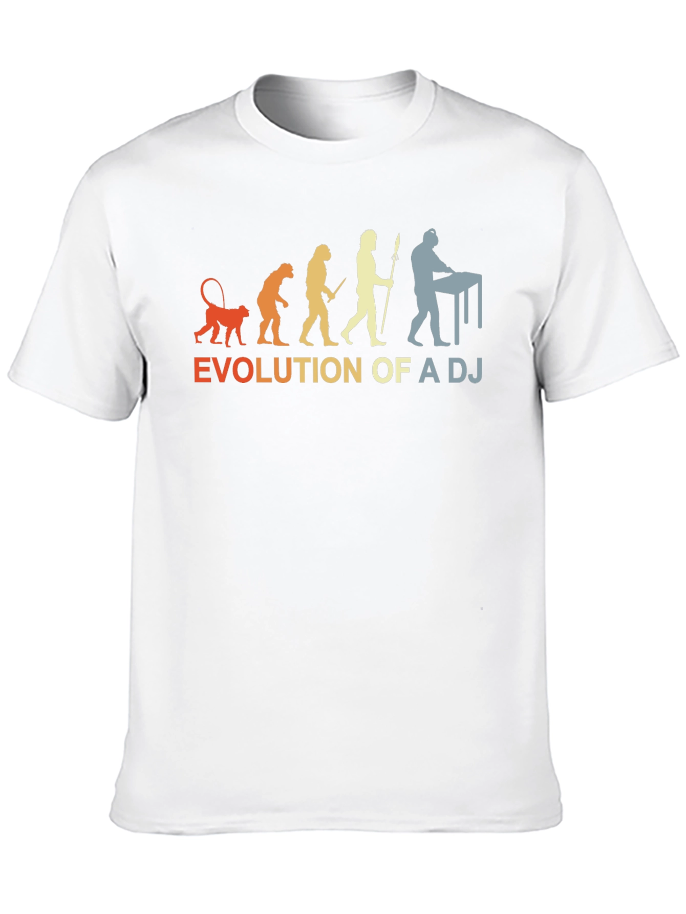 Evolution of a DJ Graphic Tee - Black T-Shirt