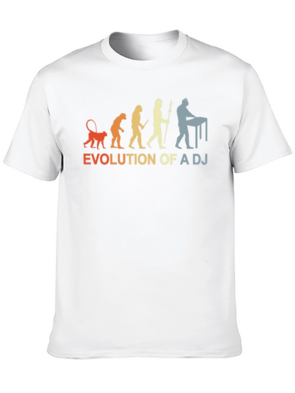 Evolution of a DJ Graphic Tee - Black T-Shirt