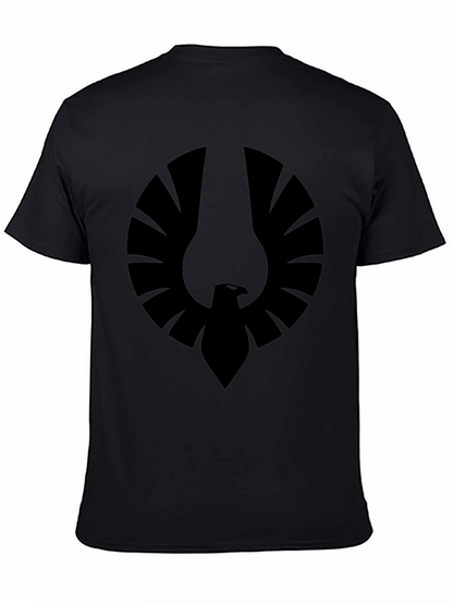 Mens Black Graphic Tee - Phoenix Emblem