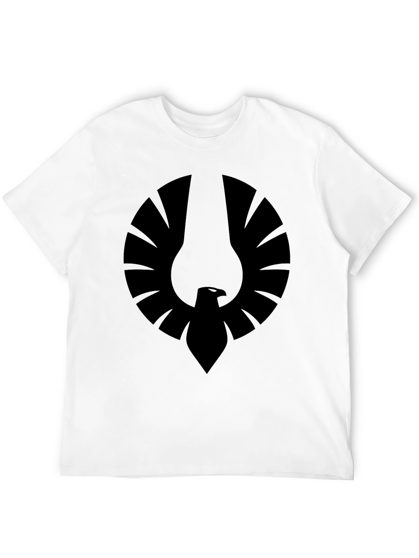 Mens Black Graphic Tee - Phoenix Emblem