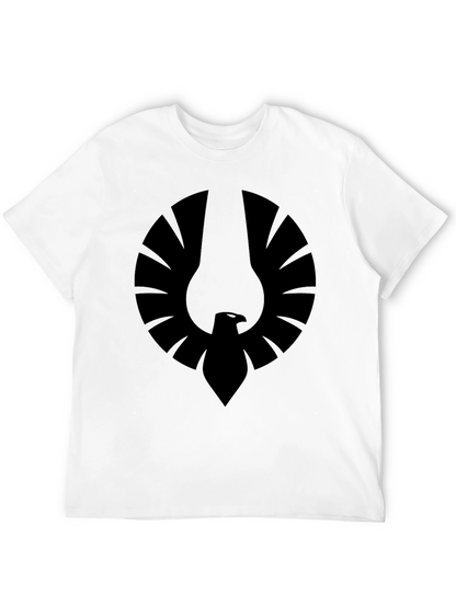 Mens Black Graphic Tee - Phoenix Emblem