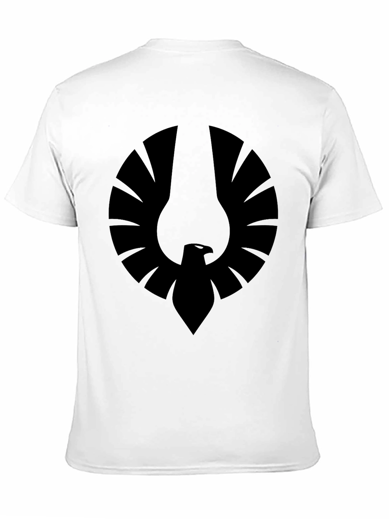 Mens Black Graphic Tee - Phoenix Emblem