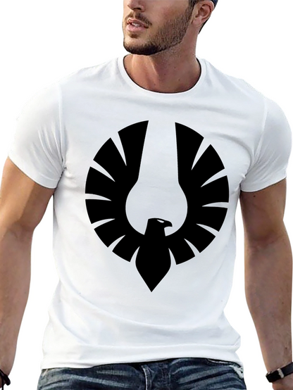Mens Black Graphic Tee - Phoenix Emblem