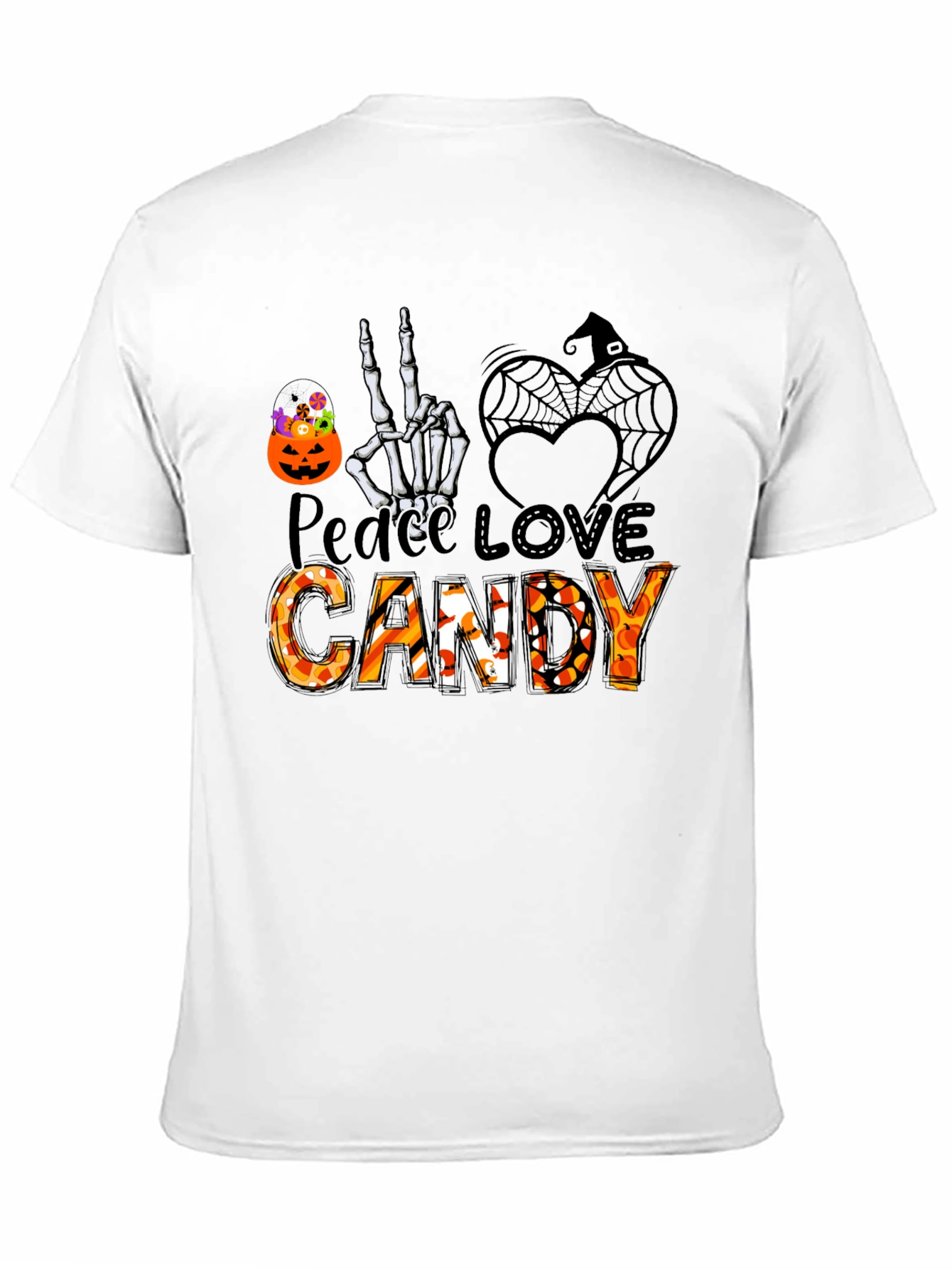 Peace Love Candy Halloween T-Shirt