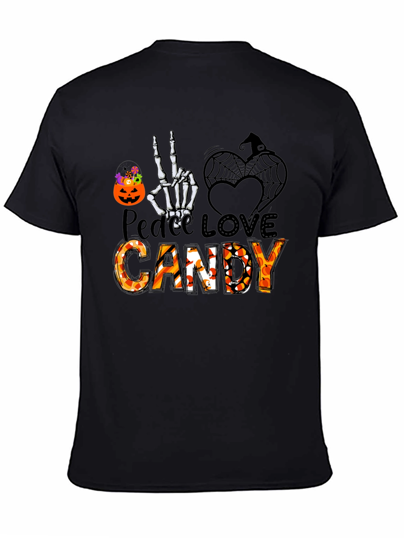 Peace Love Candy Halloween T-Shirt