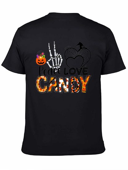 Peace Love Candy Halloween T-Shirt