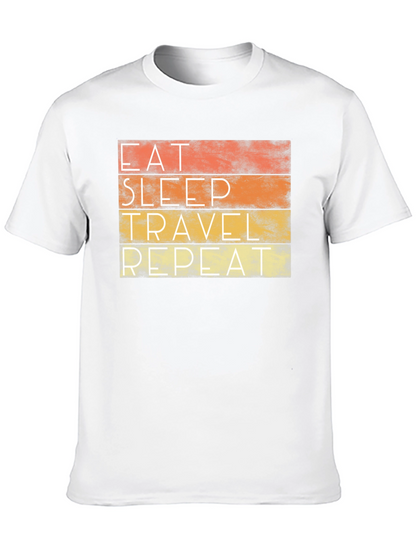 Eat Sleep Travel Repeat Graphic Tee