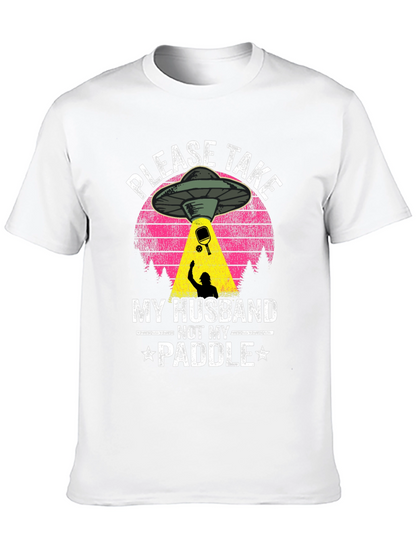 Funny Pickleball UFO Abduction T-Shirt