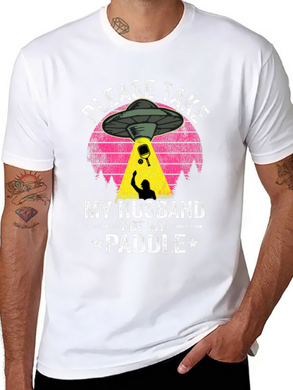 Funny Pickleball UFO Abduction T-Shirt