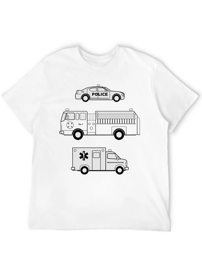 Emergency Vehicles Graphic T-Shirt