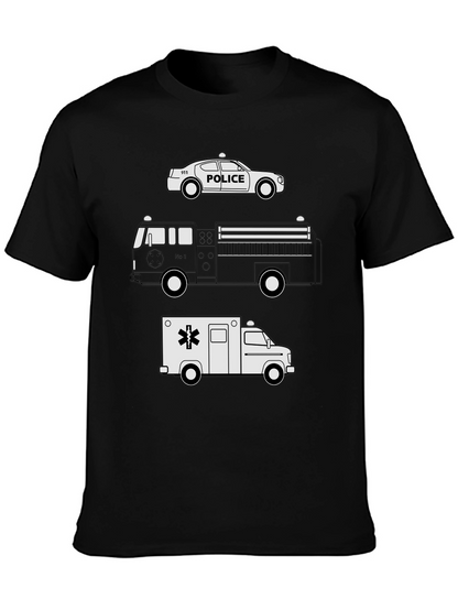 Emergency Vehicles Graphic T-Shirt