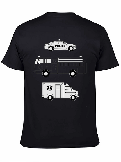 Emergency Vehicles Graphic T-Shirt