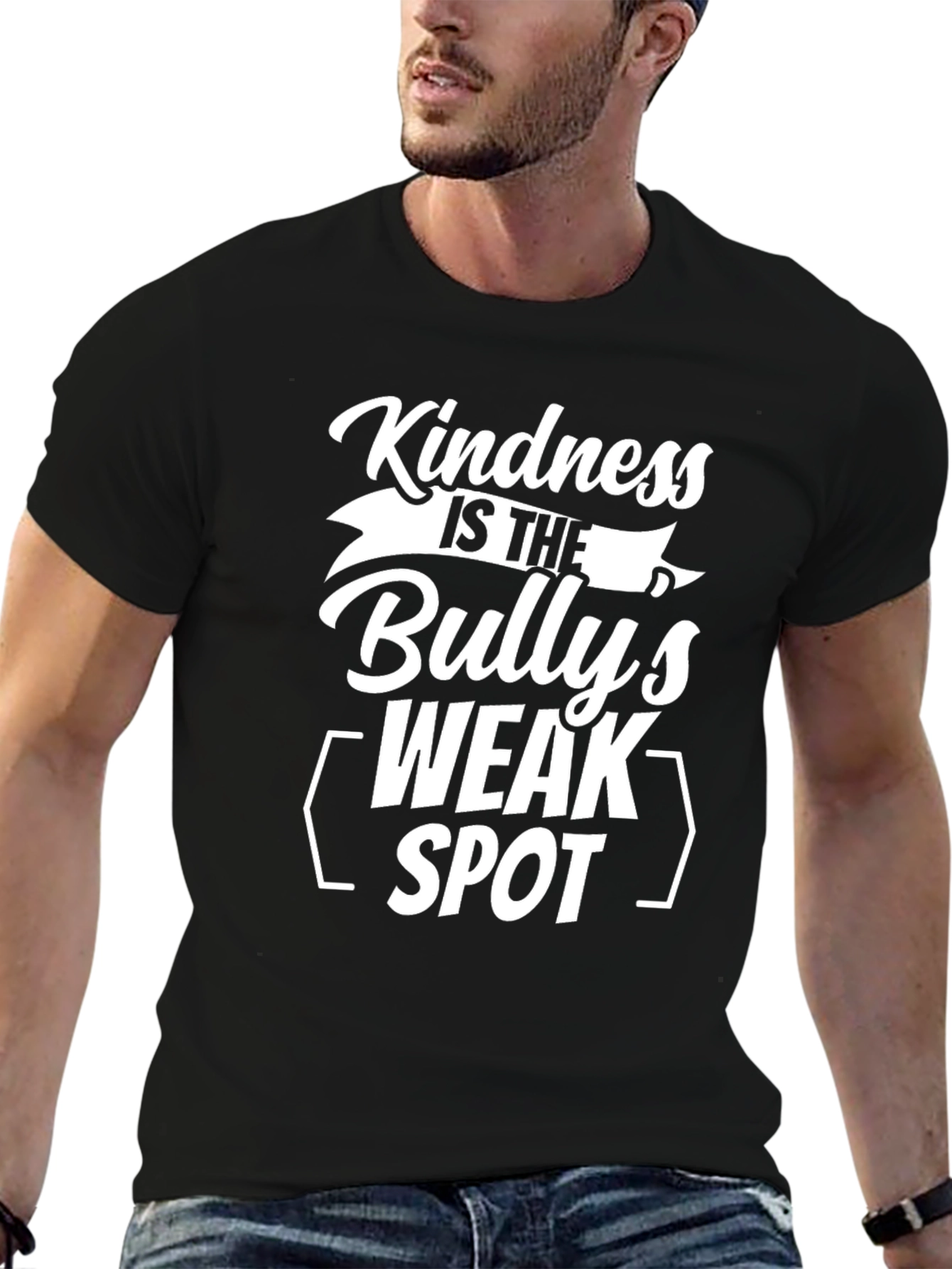 Kindness is the Bullys Weak Spot Black T-Shirt