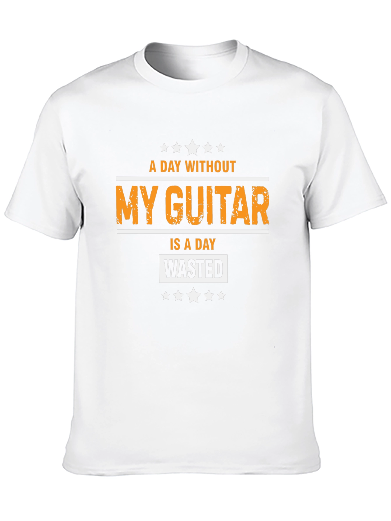 A Day Without My Guitar Black Graphic Tee