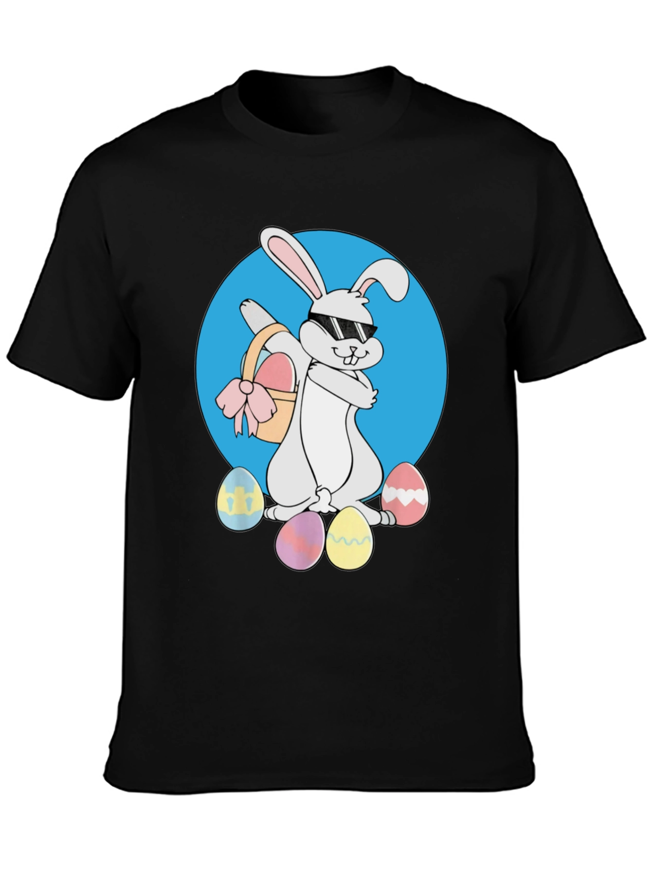Easter Bunny T-Shirt - Cool Rabbit with Eggs