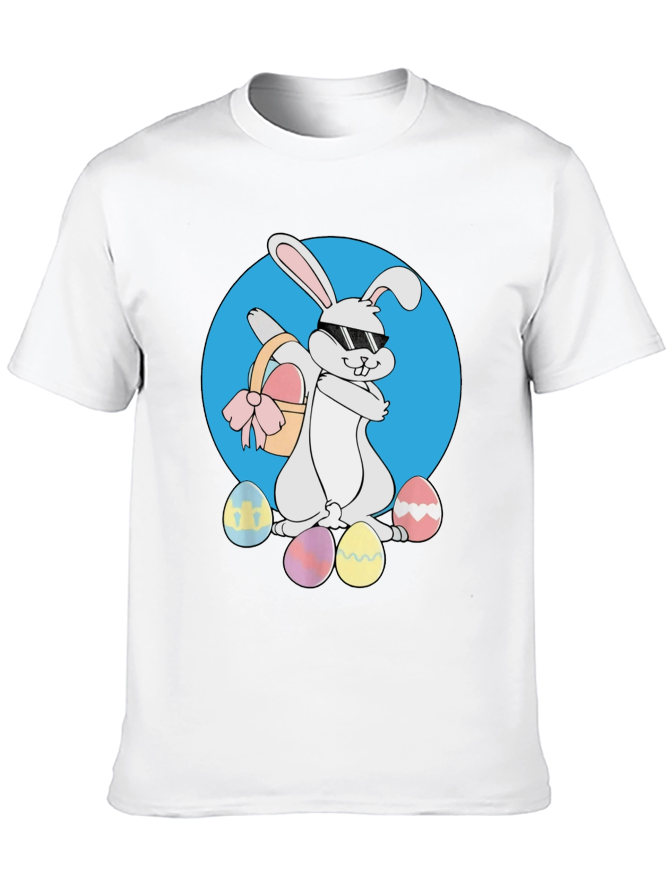 Easter Bunny T-Shirt - Cool Rabbit with Eggs