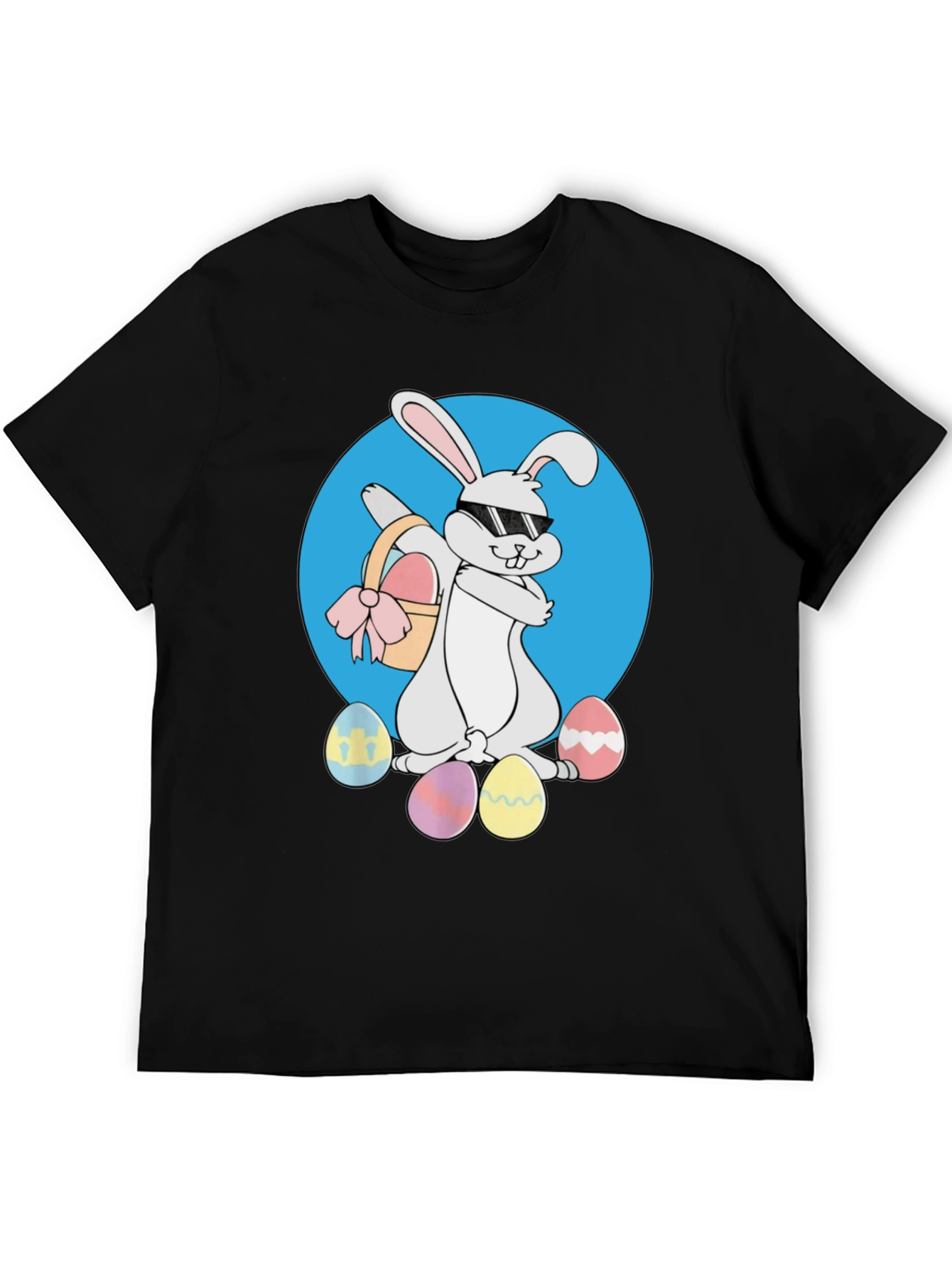 Easter Bunny T-Shirt - Cool Rabbit with Eggs